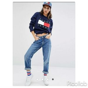 Vtg 2000 Tommy Hilfiger Cuffed Jeans